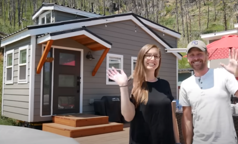 2 TINY HOMES Connected w/ Big Porch is Couple’s Dream House