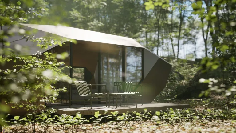 PEBL Grand Cabin is an Invisible Hideaway Blending Seamlessly With Natural Surroundings