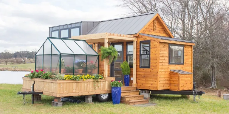 This Tiny House Comes with Its Own Porch Swing and Greenhouse