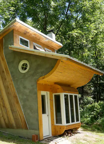 Unique, off-the-grid slanted cabin on 20 acres