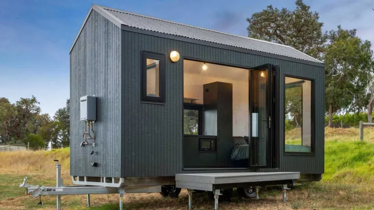 Freedom Tiny Home Features Oversized Windows and Velux Skylight