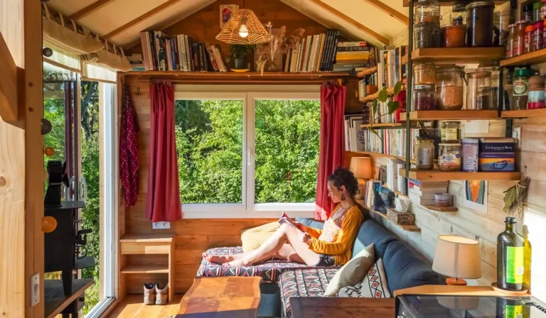 Female Cabinet Maker Builds Tiny House in French Countryside