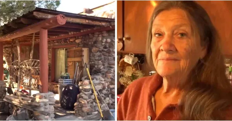 Woman builds her own durable rock house using free materials