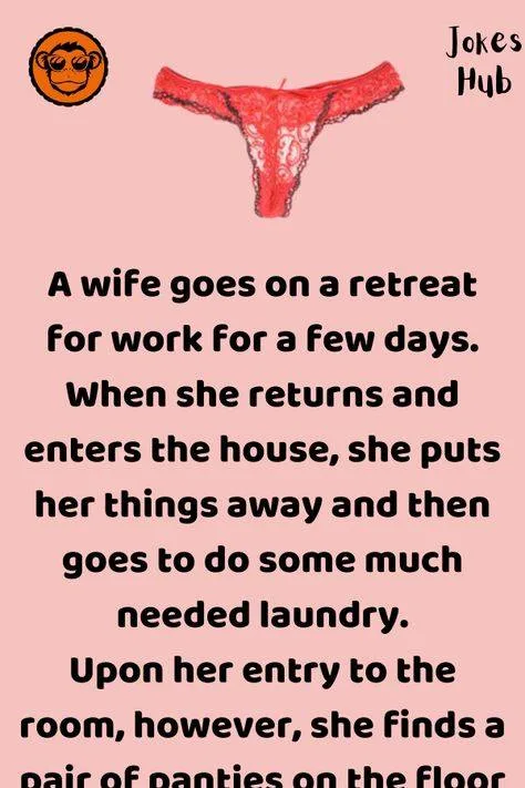A wife goes on a retreat for work for a few days.(Just for Fun)
