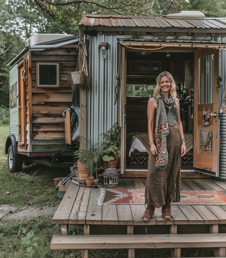 “She Had Only $3,000”: A Woman Built an Incredibly Beautiful Tiny House!