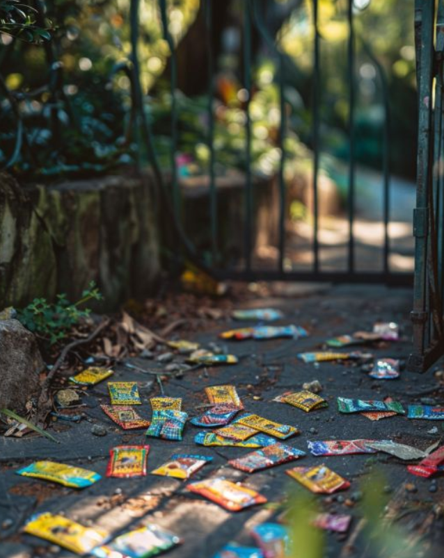 I’m sharing my garden with a neighbor but they frequently leave what I think are seed packets by my gate. Why would they do this?