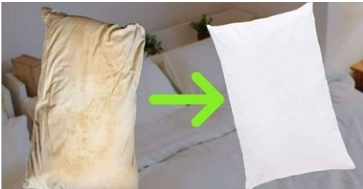 How to clean dirty bed pillows to leave them white and smelling sweet