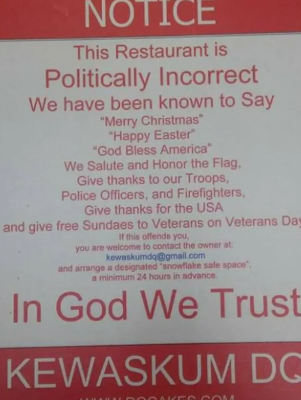 Wisconsin Dairy Queen Puts Up ‘Politically Incorrect’ Sign, Owner Stands By His Decision