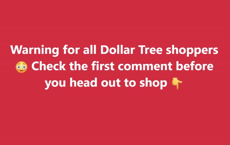 “DOLLAR TREE SHOPPERS: AVOID PUTTING THESE ITEMS IN YOUR CART AT ALL COSTS!”