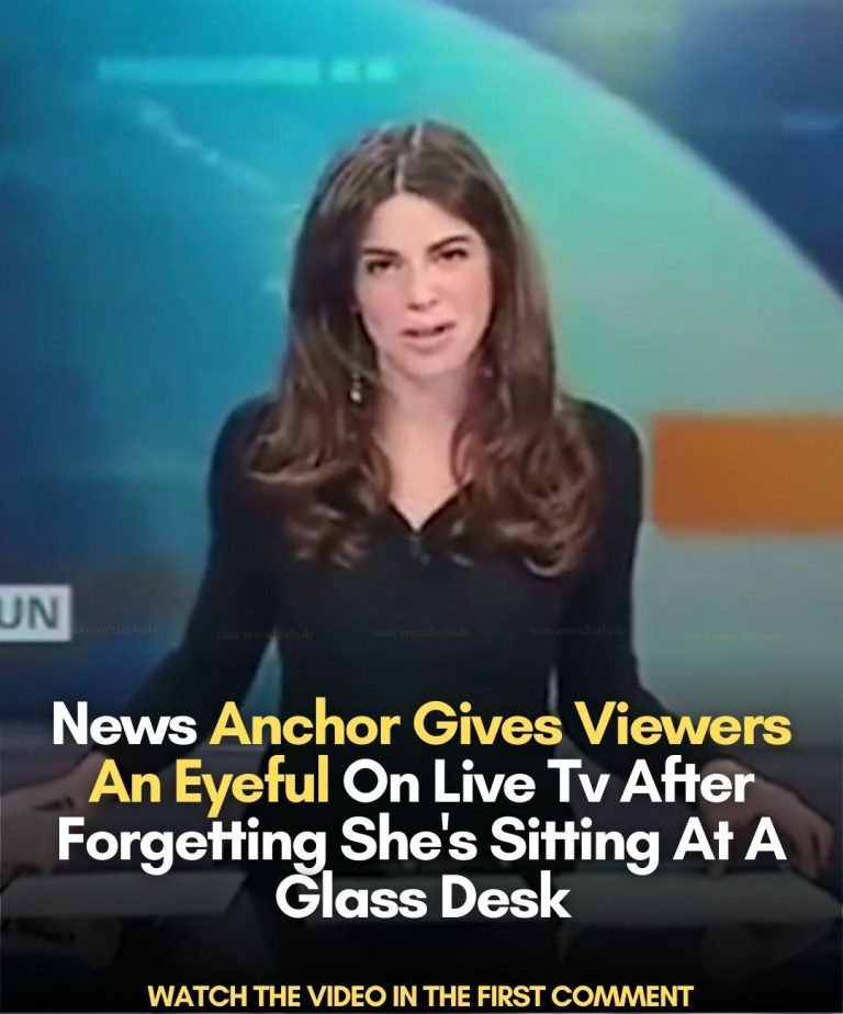 Anchor Gives Viewers An Eyeful On Live Tv After Forgetting She’s Sitting At A Glass Desk