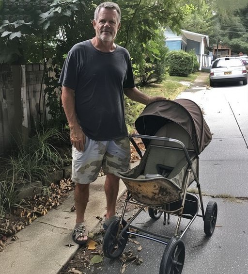 Poor Widowed Dad Buys Old Stroller