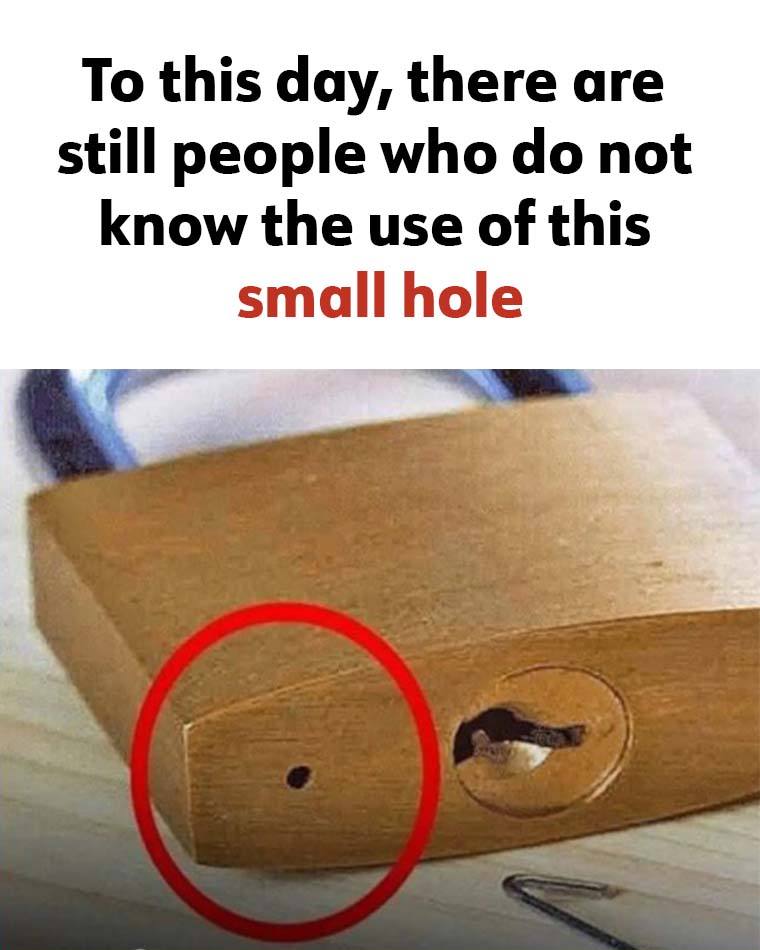 The tiny hole in your lock has a hidden purpose