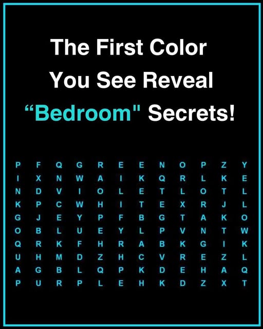 First Three Colors You See Reveal