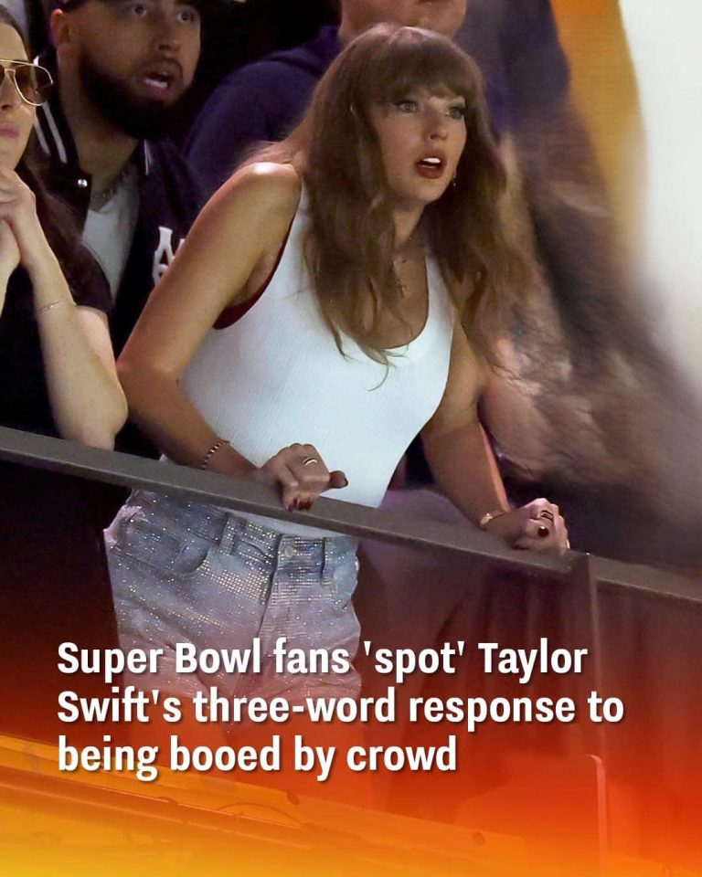 Super Bowl fans ‘spot’ Taylor Swift’s three-word response to being booed by crowd