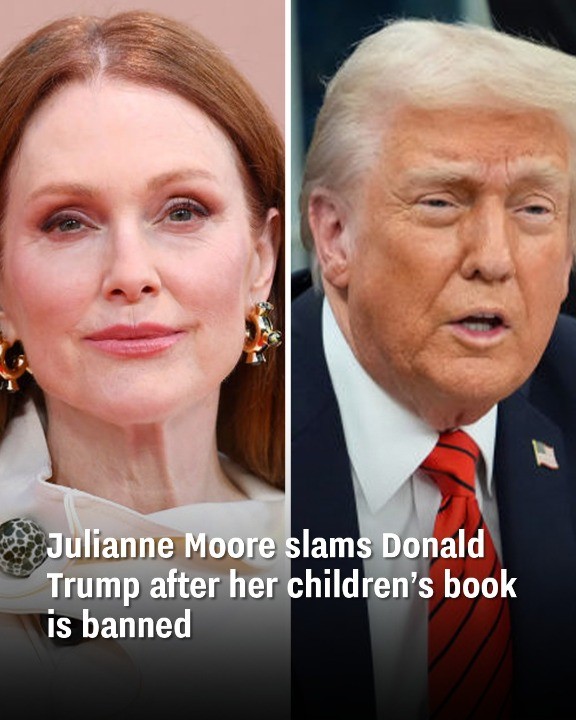 Julianne Moore slams Donald Trump after her children’s book is banned