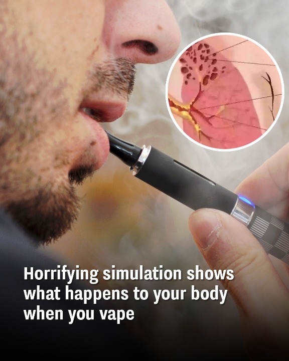 Horrifying simulation shows what happens to your body when you vape