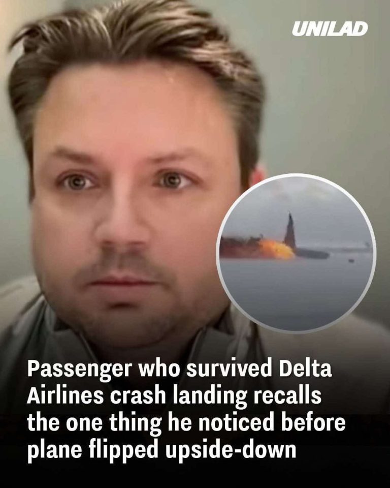 Delta Airlines crash survivor recalls one thing he noticed before the plane flipped upside-down