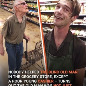 Poor Young Grocery Cashier Receives an Inheritance from a Blind Old Customer