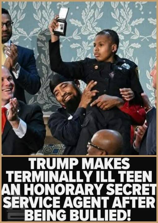 Trump Makes Terminally Ill Teen An Honorary Secret Service Agent After Being Bullied…