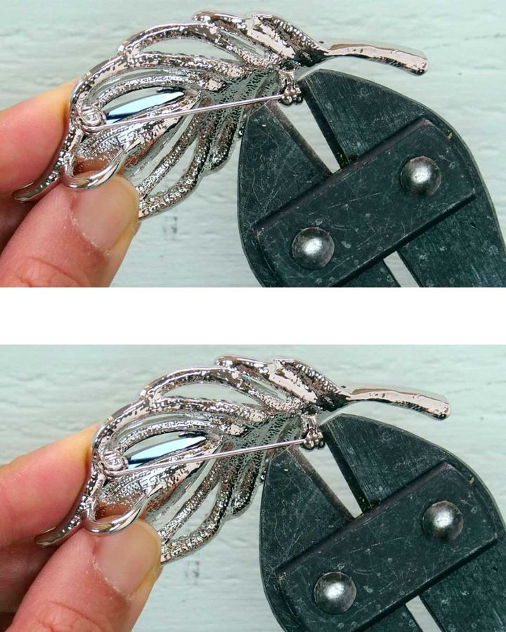 Don’t throw out an old brooch. Repurpose it and make something entirely new