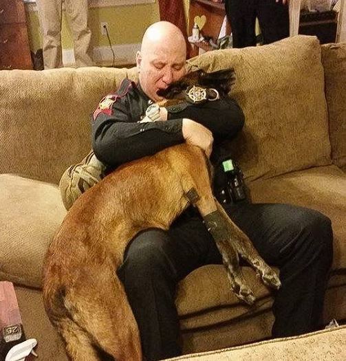 They Broke Down As They Said Goodbye To Their K-9 Partner