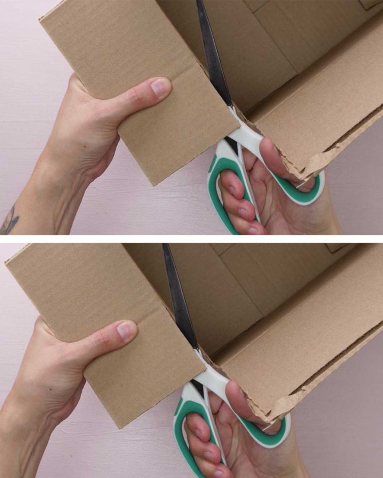 Buy a cardboard box at the store and follow this adorable DIY