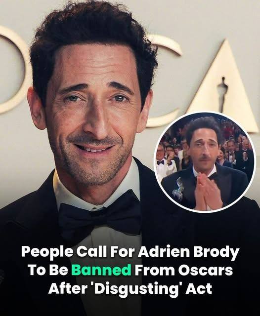 People Call For Adrien Brody To Be Banned From Oscars After ‘Disgusting’ Act