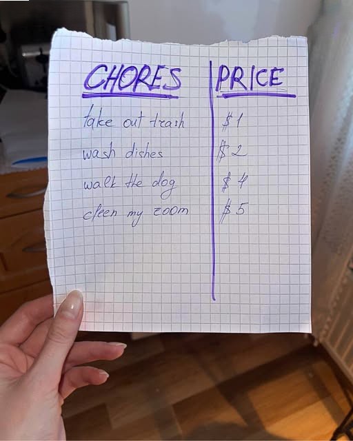 Spoiled Son Demands Money For Doing His Chores