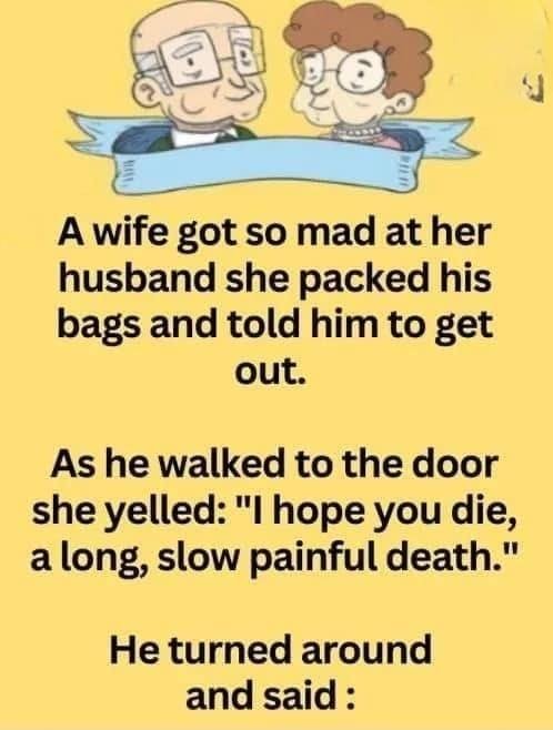 Wife wish to husband but husband’s response is epic