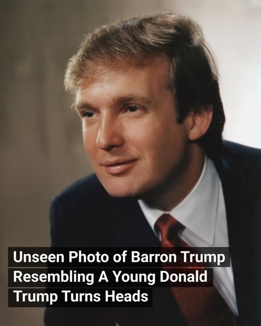 Unseen Photo of Barron Trump Resembling A Young Donald Trump Turns Heads