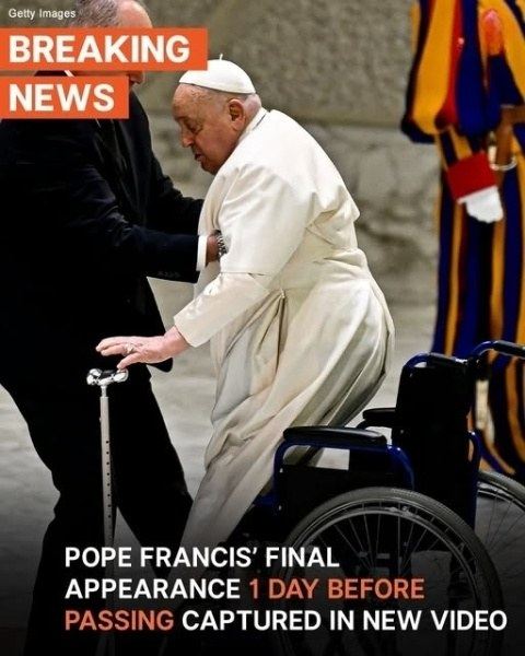 Pope Francis’ Last Appearance Was One Day Before passed away– See the Photos
