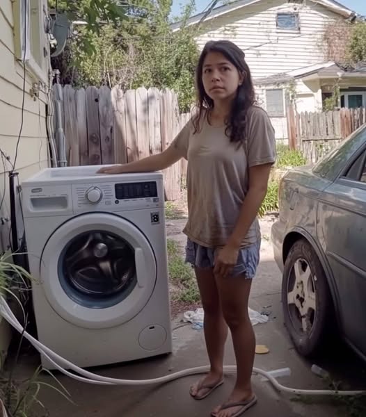 Poor Young Mom Buys Old Washing Machine She Could Barely Afford, Then Finds Note Inside